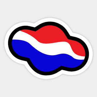 waves flags Sticker